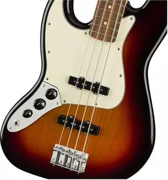 Fender Player Jazz Bass для левшей, накладка на гриф Pau Ferro, 3 цвета Sunburst Player Jazz Bass Left-Handed