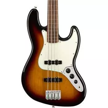 Fender Player Jazz Bass Fretless, гриф Pau Ferro, 3 цвета Sunburst Player Jazz Bass Fretless, Pau Ferro Fingerboard, 3-Color Sunburst