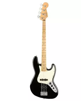 Fender Player Jazz Bass, кленовый гриф, черный Player Jazz Bass, Maple Fingerboard, Black