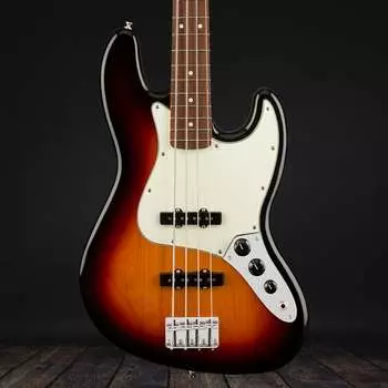 Fender Player Jazz Bass. Накладка на гриф Pau Ferro - 3 цвета Sunburst