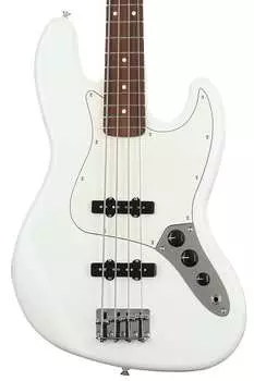 Fender Player Jazz Bass - Polar White с накладкой на гриф Pau Ferro 0149903515