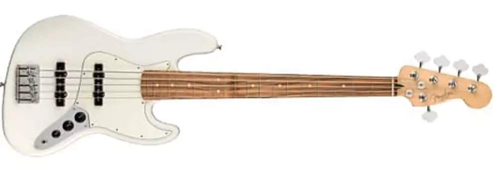 Fender Player Jazz Bass V, накладка на гриф Pau Ferro, полярно-белый — MX22107735