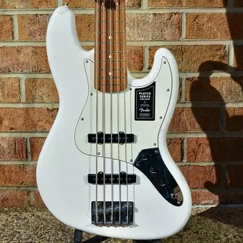 Fender Player Jazz Bass V, накладка на гриф Pau Ferro, полярно-белый Player Jazz Bass? V, Pau Ferro Fingerboard, Polar White