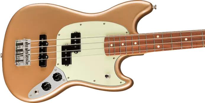 Fender Player Mustang Bass PJ Firemist Gold