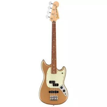 Fender Player Mustang Bass PJ, Firemist Gold, Pau Ferro FB Player Mustang Bass, PJ