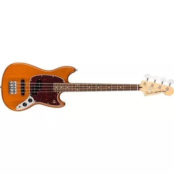 Fender Player Mustang Bass PJ, гриф Pau Ferro, Aged Natural