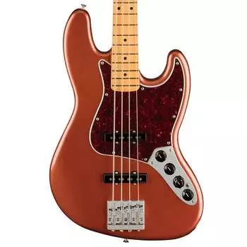 Fender Player Plus Active Jazz Bass — Aged Candy Apple Red с кленовой накладкой