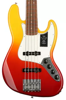 Fender Player Plus Active Jazz Bass V - Tequila Sunrise с грифом Pau Ferro 0147383387