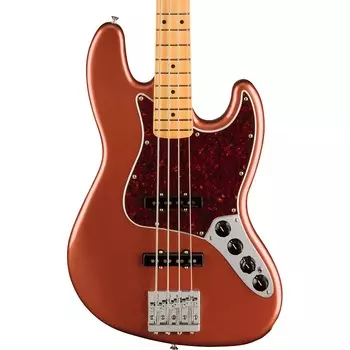 Fender Player Plus Jazz Bass — накладка на гриф из клена, цвет Aged Candy Apple Red