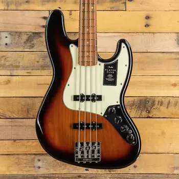 Fender Player Plus Jazz Bass с грифом Pau Ferro 2021, 3 цвета Sunburst Player Plus Jazz Bass with Pau Ferro Fretboard