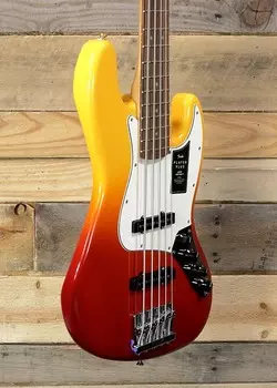 Fender Player Plus Jazz Bass V 5-String Tequila Sunrise с чехлом