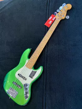 Fender Player Plus Jazz Bass V с кленовым грифом Cosmic Jade #MX22197940 (10 фунтов, 8,4 унции) Player Plus Jazz Bass V with Maple Fretboard