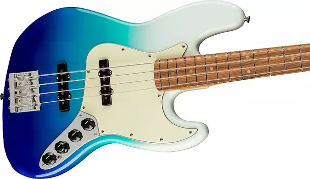 Fender Player Plus Jazz Electric Bass Guitar, гриф Pau Ferro, цвет Belair Blue, с сумкой для переноски 0147373330