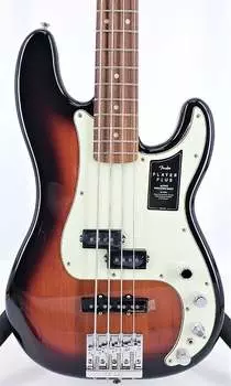 Fender Player Plus Precision Bass 3-Color Sunburst с сумкой для переноски Серийный номер MX21193818 014-7363-300