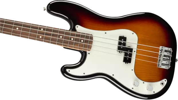 Fender Player Precision Bass для левшей, накладка на гриф Pau Ferro, 3 цвета Sunburst 0149823500