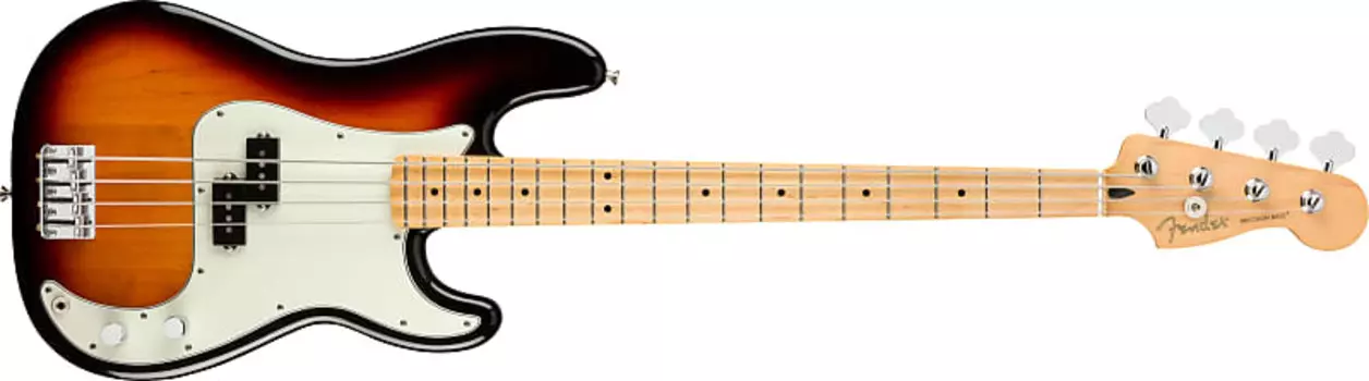 Fender Player Precision Bass, кленовый гриф, 3 цвета Sunburst