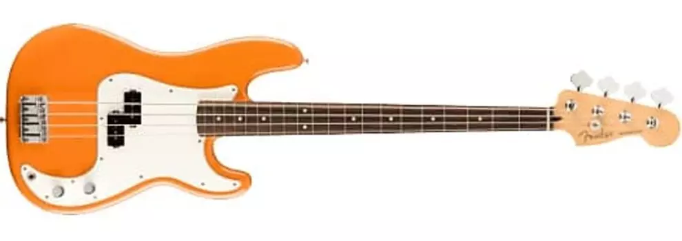 Fender Player Precision Bass, накладка на гриф Pau Ferro, оранжевый цвет Capri — MX22024525