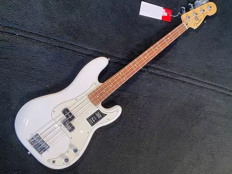 Fender Player Precision Bass PF Pau Ferro 2021 Polar White MX21255805 (8 фунтов 6,1 унции) Player Precision Bass with Pau Ferro Fretboard