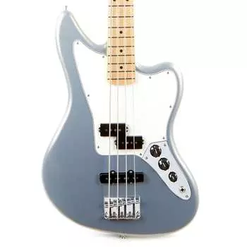 Fender Player Series Jaguar Bass Maple — серебристый Jaguar Bass with Maple Fretboard