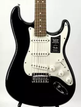 Fender Player Series Stratocaster Guitar Pau Ferro Fretboard Black Серийный номер:MX22131305