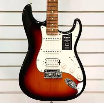 Fender Player Stratocaster HSS с грифом Pau Ferro 2022 3-Color Sunburst Player Stratocaster HSS with Pau Ferro Fretboard