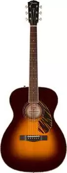 Fender PO-220E Orchestra Acoustic-Electric 3-Color Vintage Sunburst с жестким футляром
