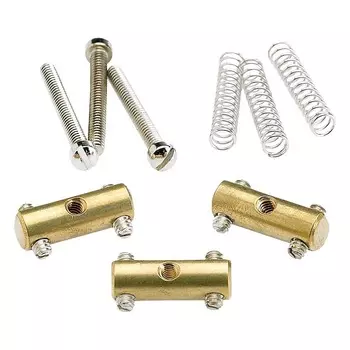 Fender Pure Vintage Tele Bridge Sections/Saddles Brass, набор из 3 шт. 0990843000
