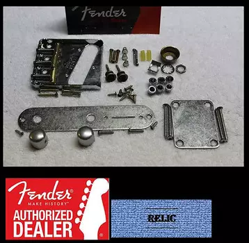 FENDER Relic Aged American Telecaster Chrome Body Hardware Set Vintage USA Tele 099-0806-100