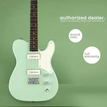 Фендер Сквайер | Паранормальный баритон Кабронита Теле | Лорел ФБ Серф Зеленый Squier Squier