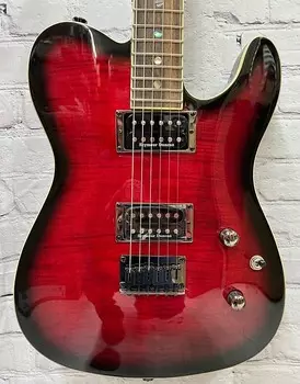 Fender Special Edition Custom Telecaster FMT HH, темно-красный, прозрачный, 6,9 фунта CSTMTELECASTERFMTHHCRT