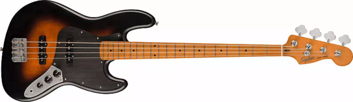Fender Squier 40th Anniversary Jazz Bass, Vintage Edition, Satin 2 Color Sunburst SQ40JBASSMNAHWBAPGSW2TS