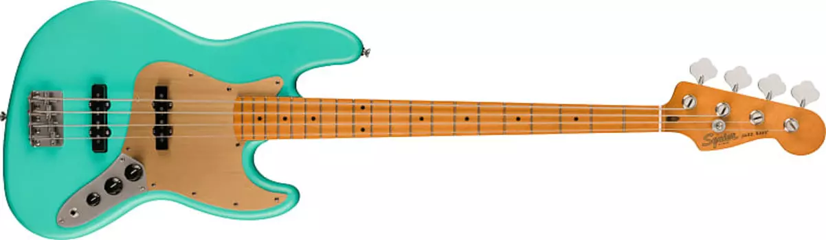 Fender Squier 40th Anniversary Jazz Bass, Vintage Edition, Satin Sea Foam Green SQ40JBASSMNAHWGPGSSFM