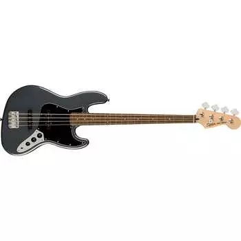 Fender Squier Affinity Series Jazz Bass, Laurel, Charcoal Frost Metallic