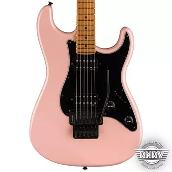 Fender Squier Contemporary Stratocaster HH FR, накладка из жареного клена, черная накладка, розовый жемчуг