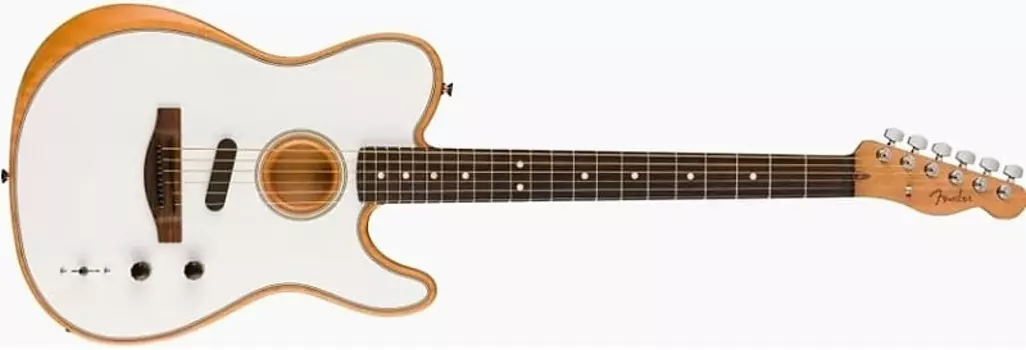 Fender TELE-ACOUSTASONIC-PL Acoustasonic Player Telecaster, накладка на гриф из палисандра - арктический белый
