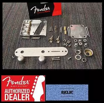 FENDER Telecaster Aged Relic Chrome Body КОМПЛЕКТ ОБОРУДОВАНИЯ USA Tele с резьбовыми седлами