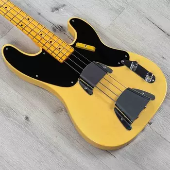 Fender Vintage Custom 1951 Precision Bass NOS, кленовый гриф Nocaster Blonde