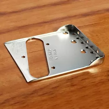 Fender Vintage Telecaster Bridge Plate с двойными длинными зубчатыми фланцами