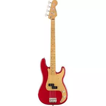 Fender Vintera 50s Precision Bass 4-струнная электрическая бас-гитара с чехлом Vintera 50s Precision Bass Dakota Red