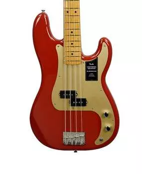 Fender Vintera 50s Precision Bass в красном цвете Dakota с сумкой для переноски