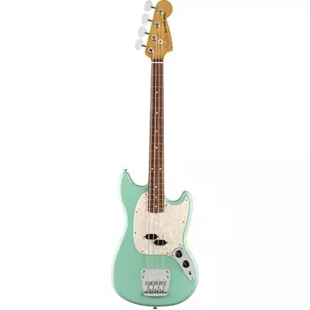 Fender Vintera 60s Mustang Bass 4-струнная электрическая бас-гитара, цвет морской пены зеленый Vintera 60s Mustang Bass - Sea Foam Green