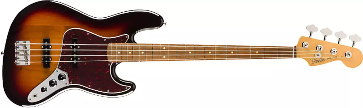 Fender Vintera '60s Jazz Bass, гриф Pau Ferro, 3 тона Sunburst - MIM 0149633300