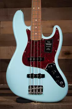 Fender Vintera '60s Jazz Bass, накладка на гриф Pau Ferro, цвет Daphne Blue Vintera '60s Jazz Bass