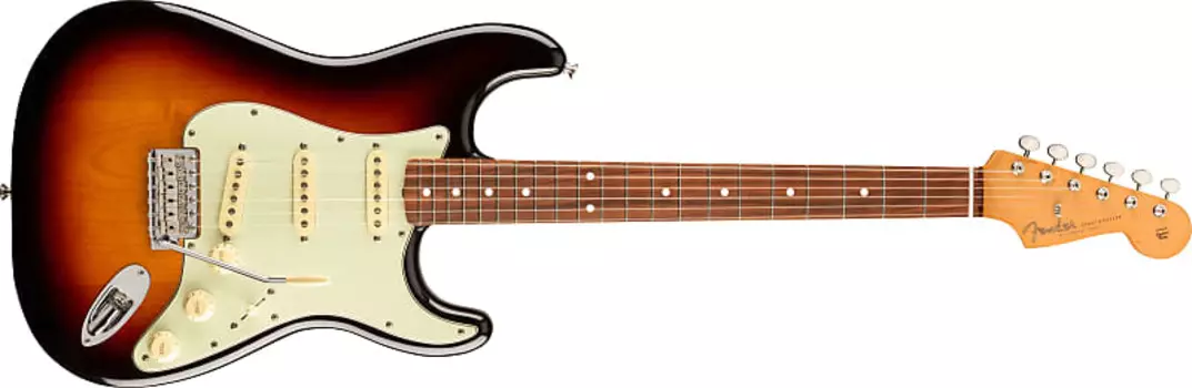 Fender Vintera '60s Stratocaster, накладка на гриф Pau Ferro, 3 цвета Sunburst — MX22116622