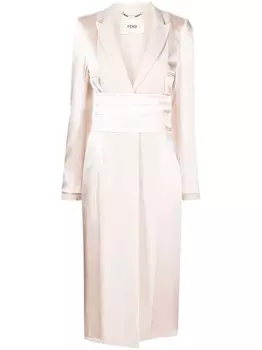 FENDI атласное пальто, розовый