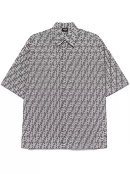 FENDI футболка FF Labyrinth, серый