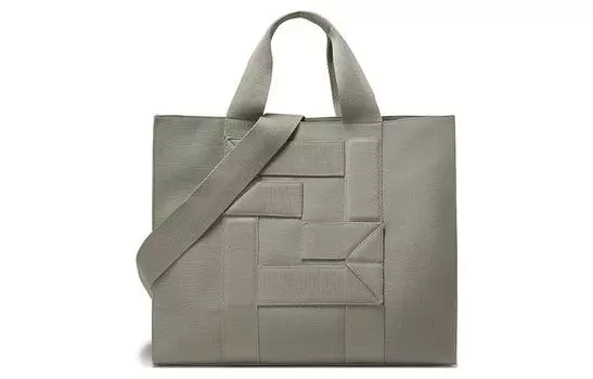 FENDI Холщовая сумка, сумка через плечо, большая мужская сумка, серо-коричневая, серо-коричневого цвета