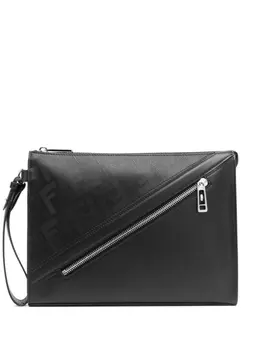 FENDI клатч Shadow Diagonal, черный