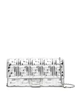 FENDI кошелек Baguette Continental, серебристый