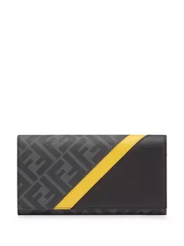 FENDI кошелек с логотипом FF, черный